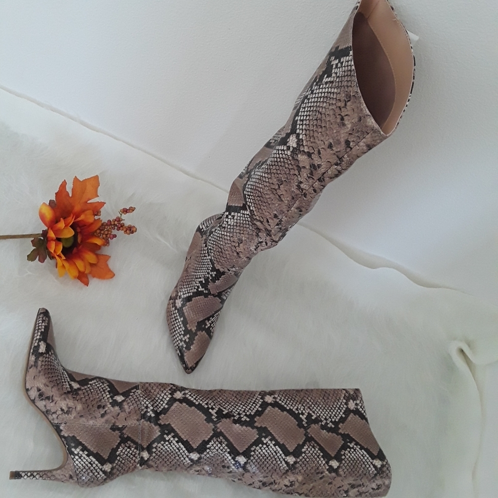 Snake effect Steve Madden Kimari boots - Picture 9 of 9